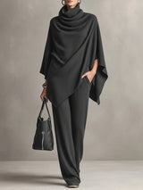 Helen™ | Elegant Drape Two-Piece Set