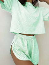 RIZALINA™ – Comfy Short Sleeve Loungewear Co-ord