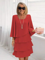 ANNE – Elegant Flowing Dress with Ruffles